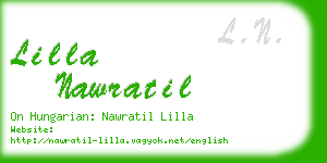 lilla nawratil business card